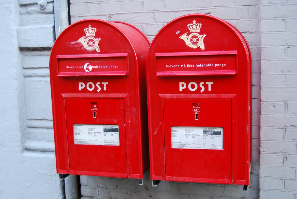 Danish mail boxes